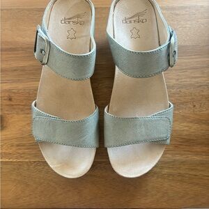 Dansko Tanya sage wedge sandal